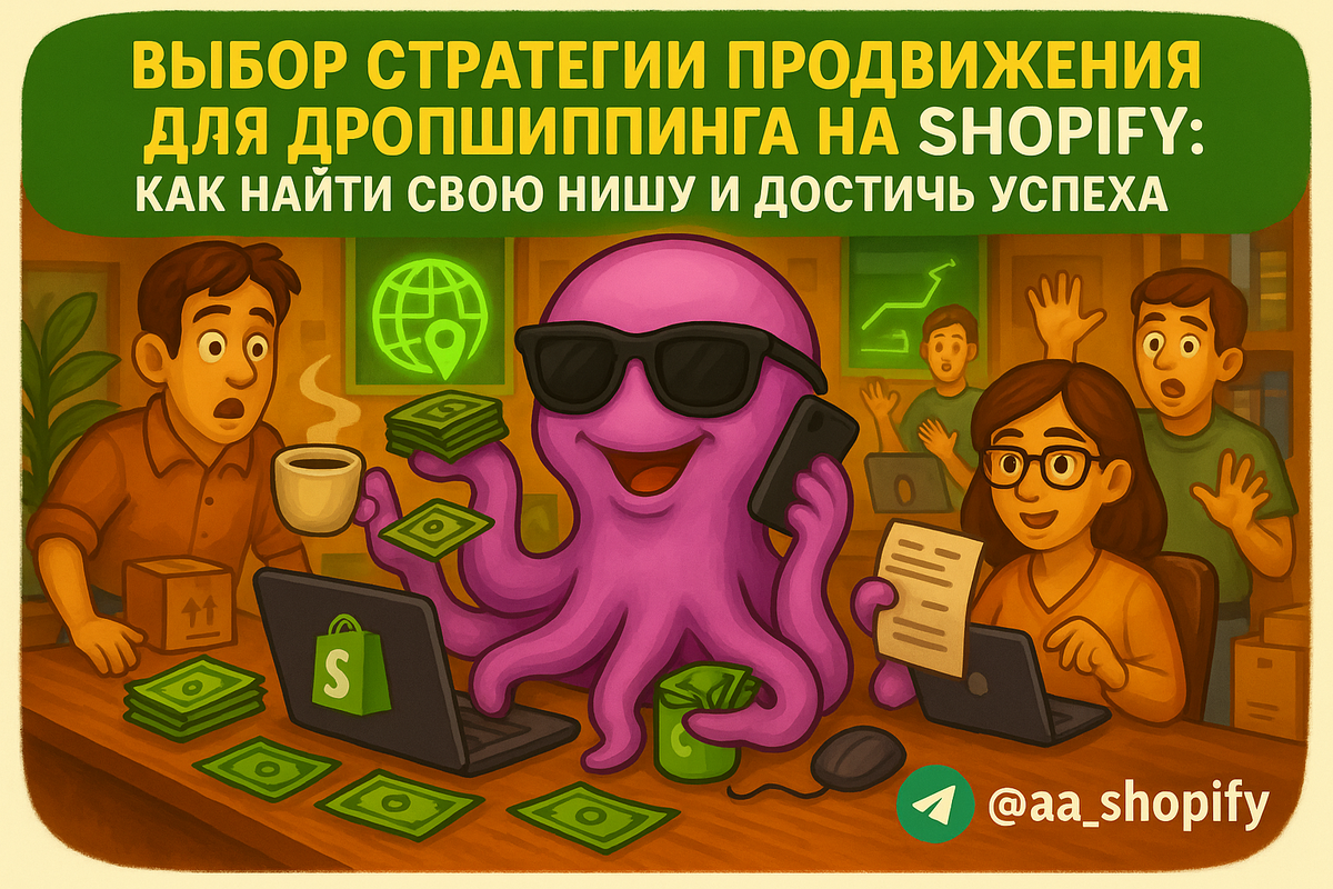    Выбор стратегии продвижения для дропшиппинга на Shopify: как найти свою нишу и достичь успеха aa_ecom