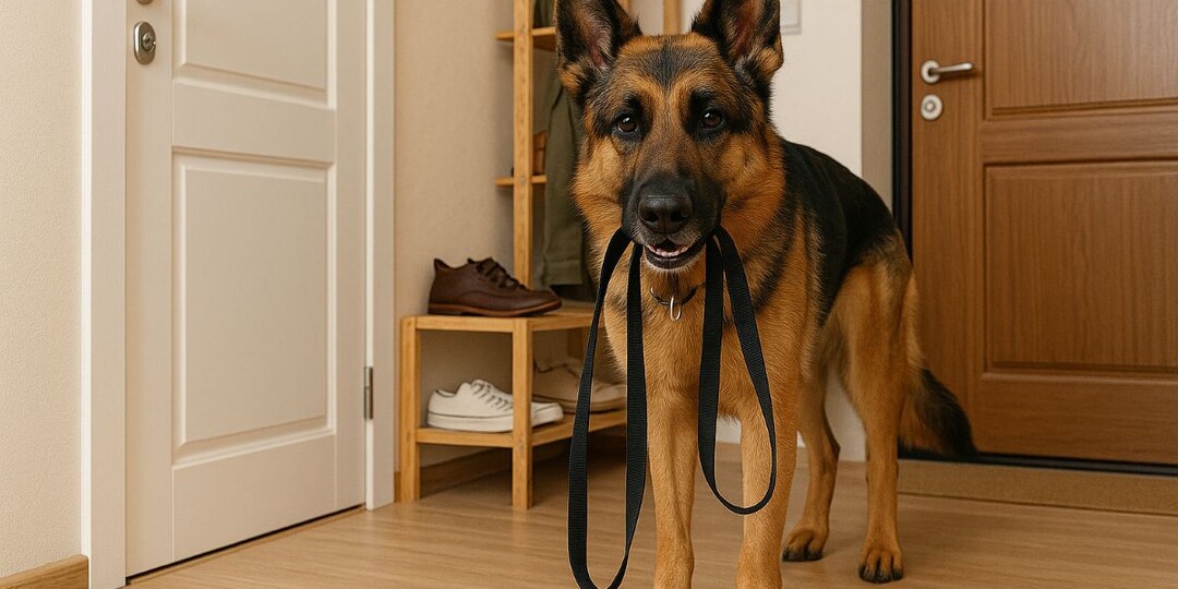 Собака тянет поводок на прогулке: что делать