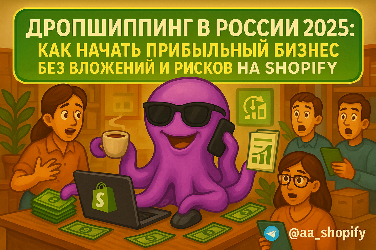    Дропшиппинг в России 2025: Как начать прибыльный бизнес без вложений и рисков на Shopify aa_ecom