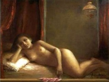 Лежащая обнаженная