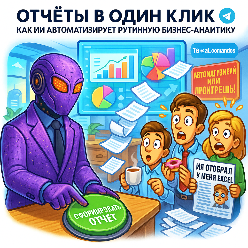    Отчеты в 1 клик: ИИ-революция в бизнес-аналитике — от рутины к инсайтам за 47 минут! Дмитрий Попов | Comandos.ai