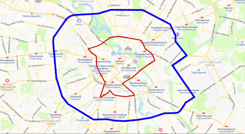 Еще в апреле 2025 года Мингорисполком принял решение сильно ограничить скорость движения прокатных (шеринговых) электросамокатов. Мощность снижалась в зависимости от транспортного кольца.