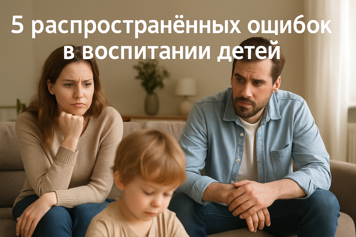 5 распространённых ошибок в воспитании детей