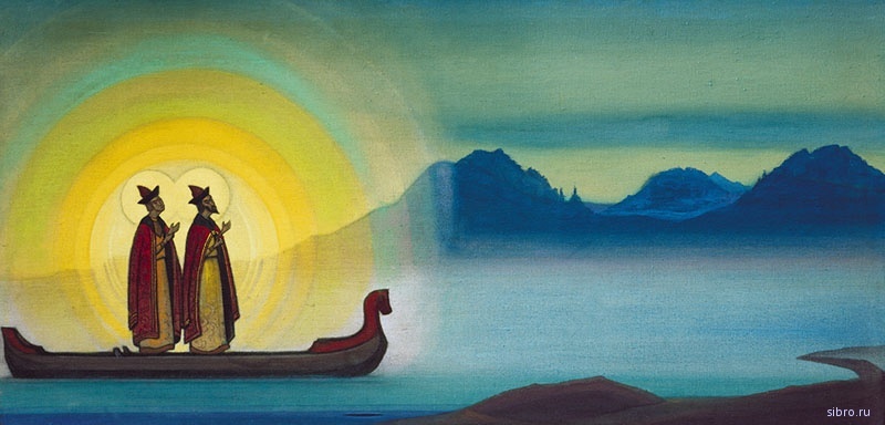 Н. Рерих. Борис и Глеб. 1942. Изображение из открытых источников