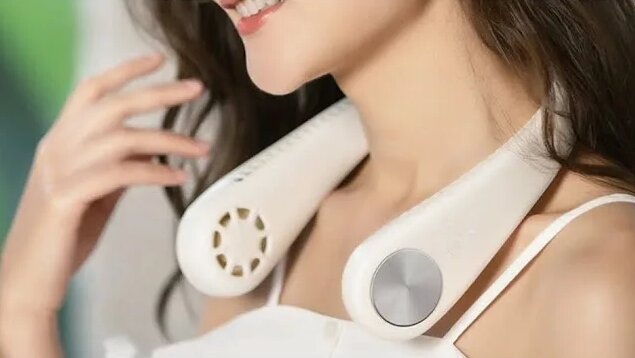 Переносной мини-вентилятор для шеи