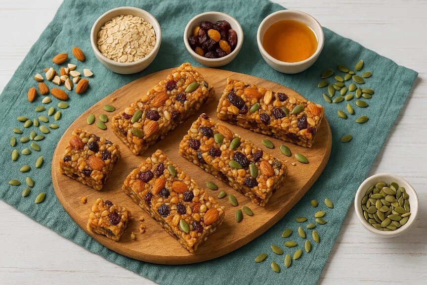 Классические ореховые батончики с медом