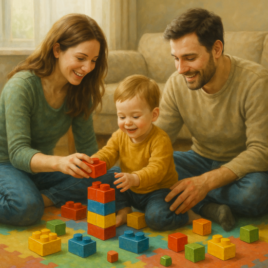 Развитие моторики через игры с крупными кубиками