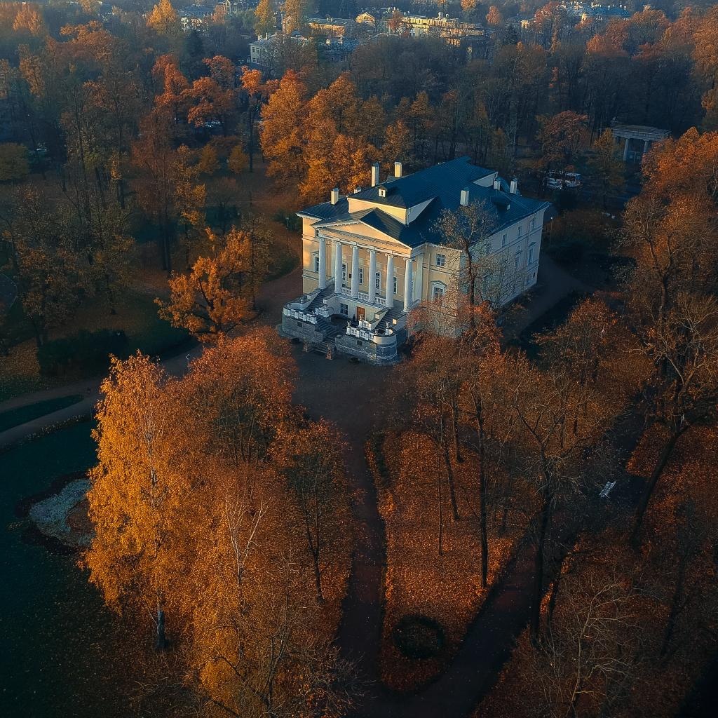 Дворец - вид с воздуха