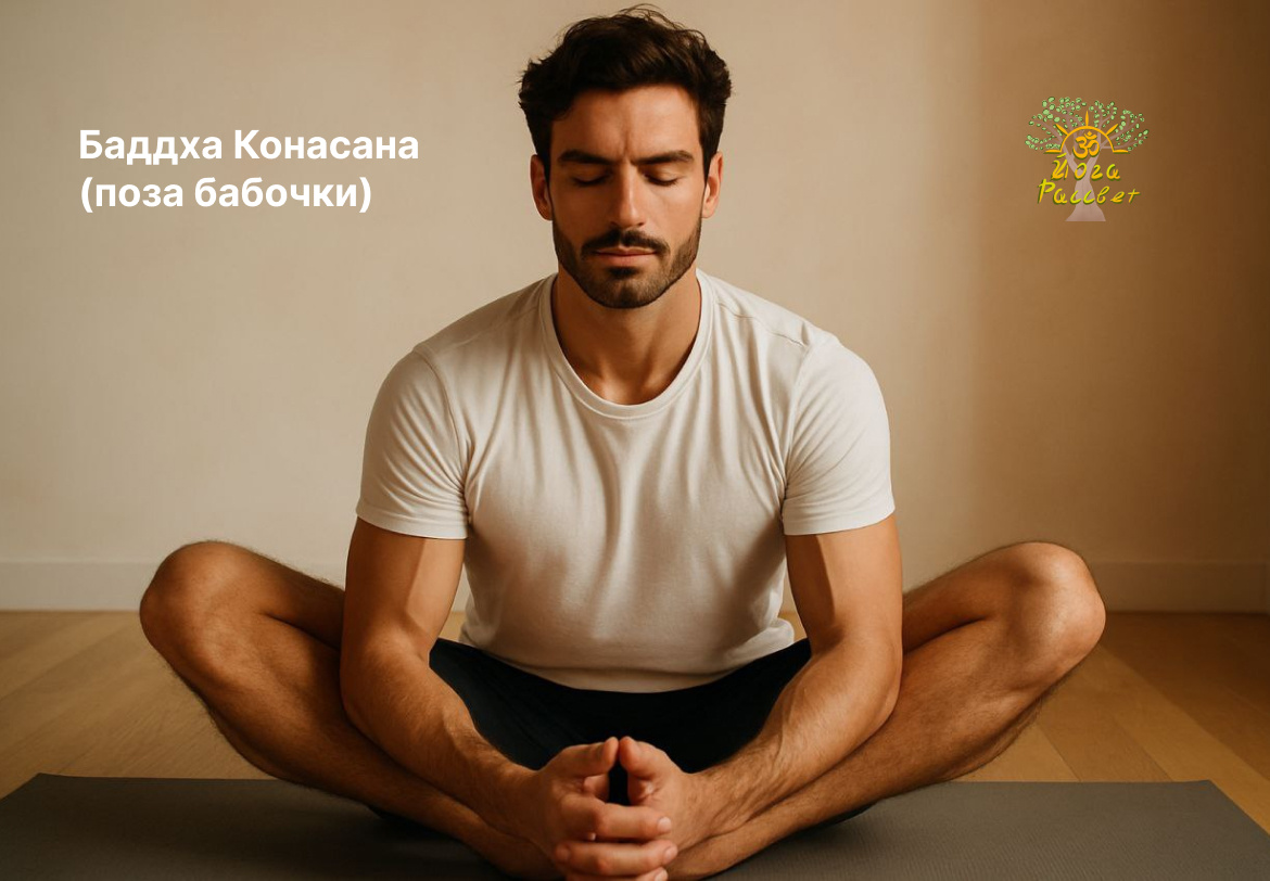 Баддха Конасана
(поза бабочки)