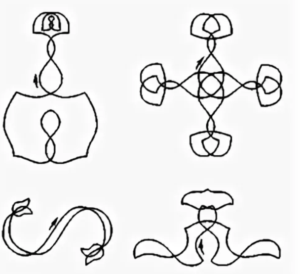 Специальные фигуры, которые исполнил Н. Панин-Коломенкин во время Олимпийских игр
