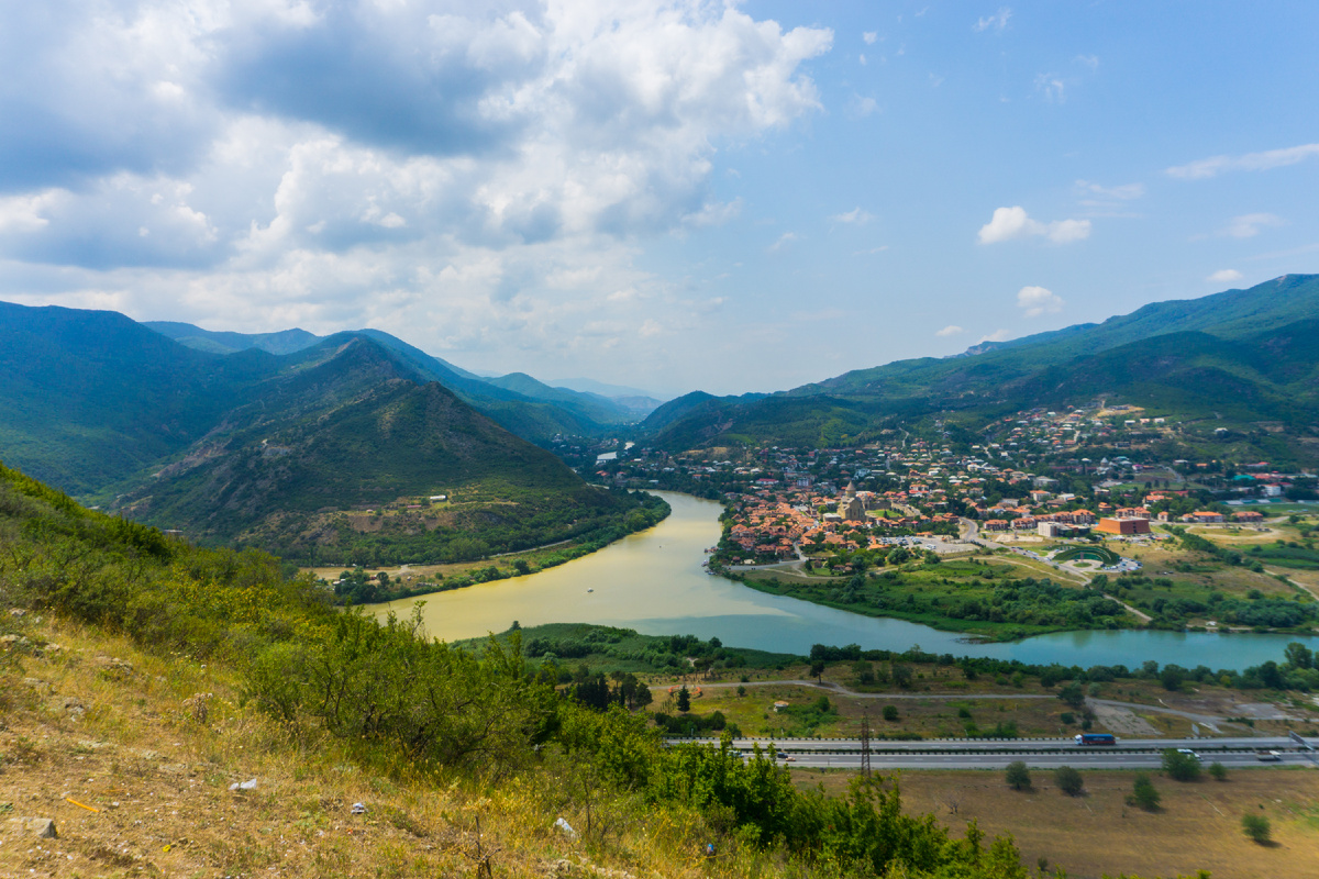 слияние рек Куры и Арагви