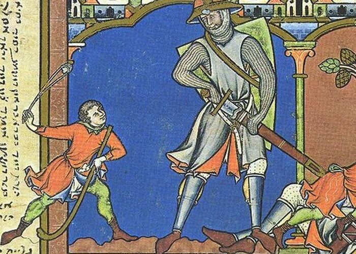 Давид и Голиаф из библии Марциевского.