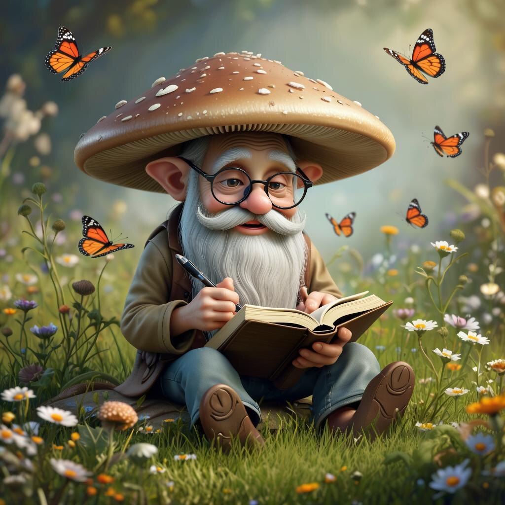 Мой любимый «дедушка-гриб» из GigaChat ... замечательная получилась картинка