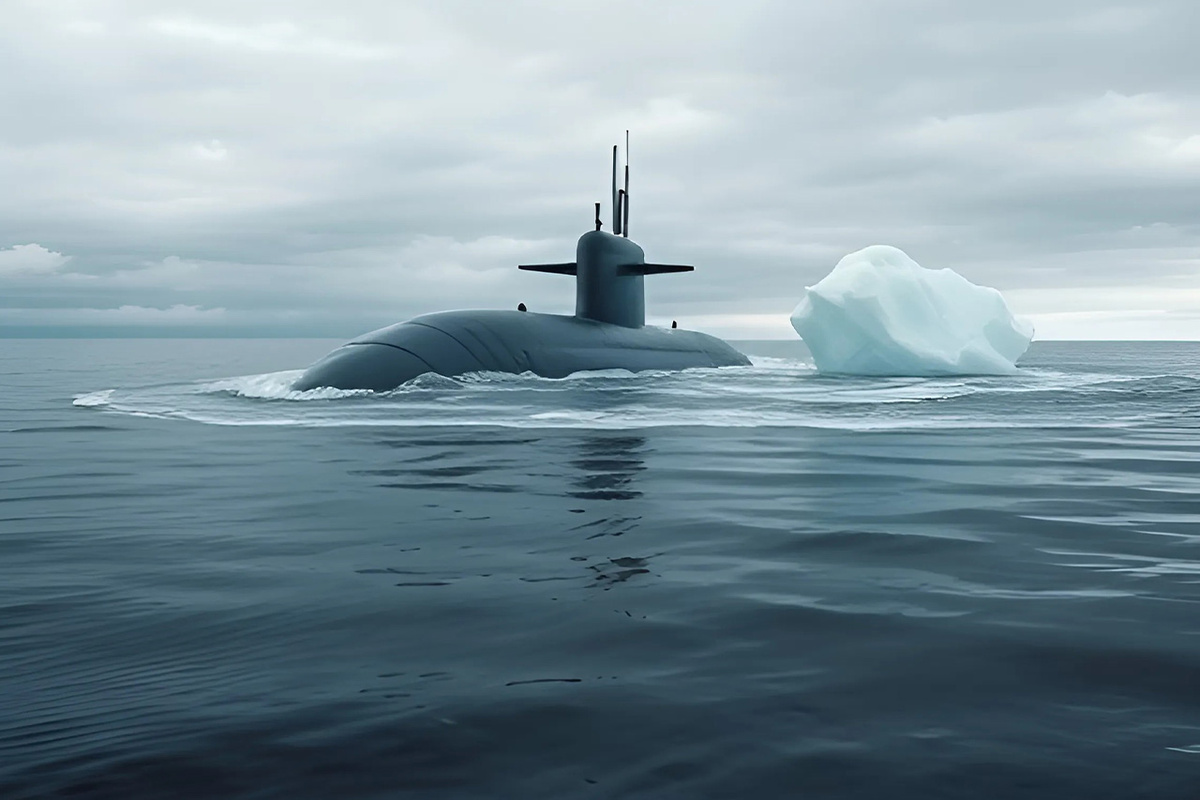 Трамп объявил об отправке двух атомных подводных лодок к российскому побережью.  Фото: Изображение сгенерировано нейросетью Kandinsky 3.1