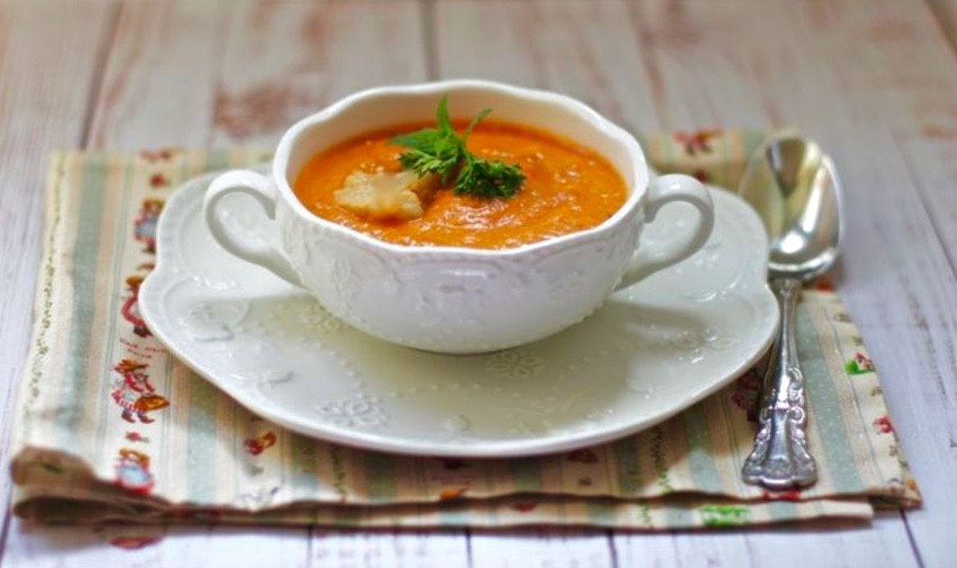 Суп из печеного перца.