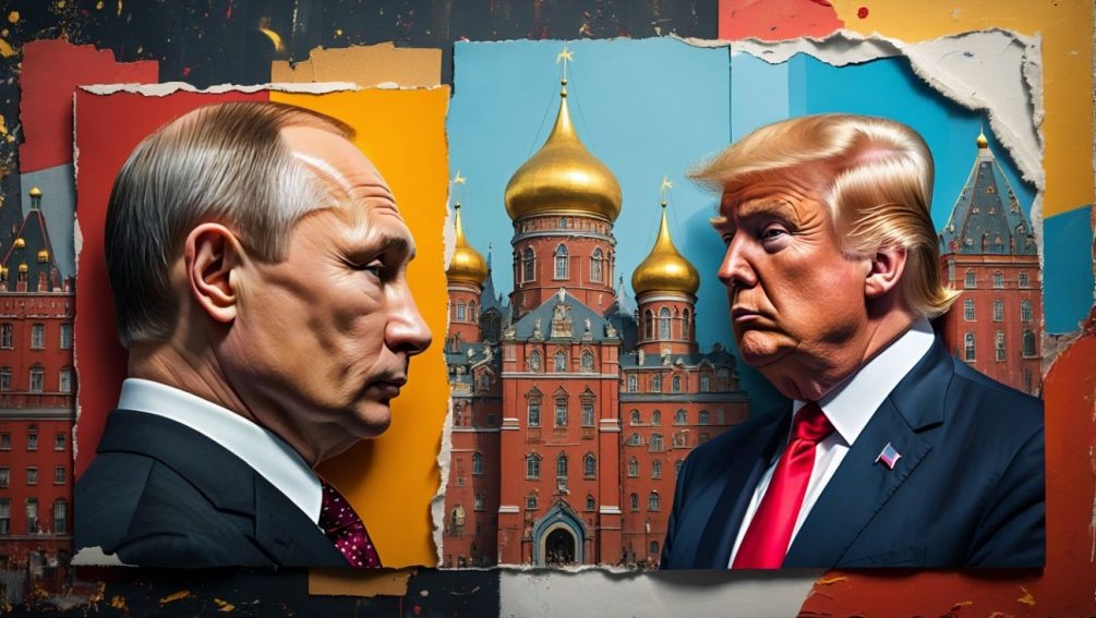   Путин и Трамп. Иллюстрация: "Блокнот"