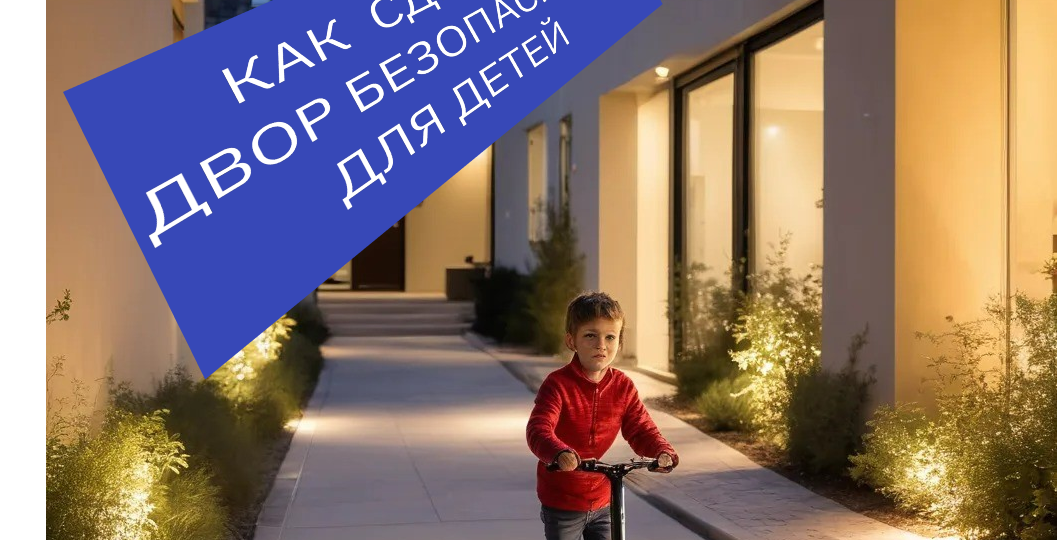 Как сделать двор безопасным для детей: советы по правильному освещению