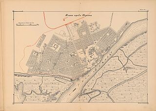 Карта Херсона 1908 года