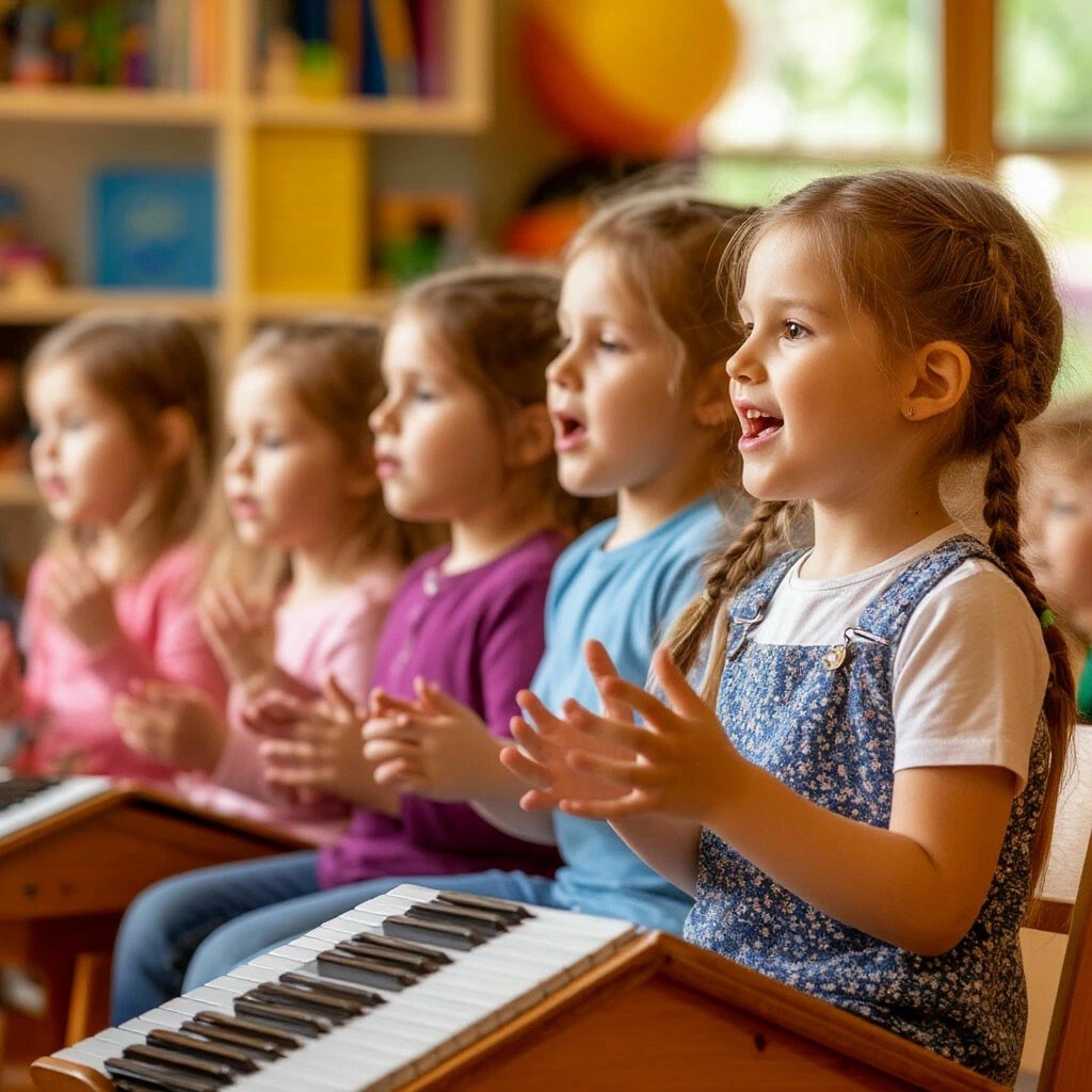 Занятия музыкой в детском саду 