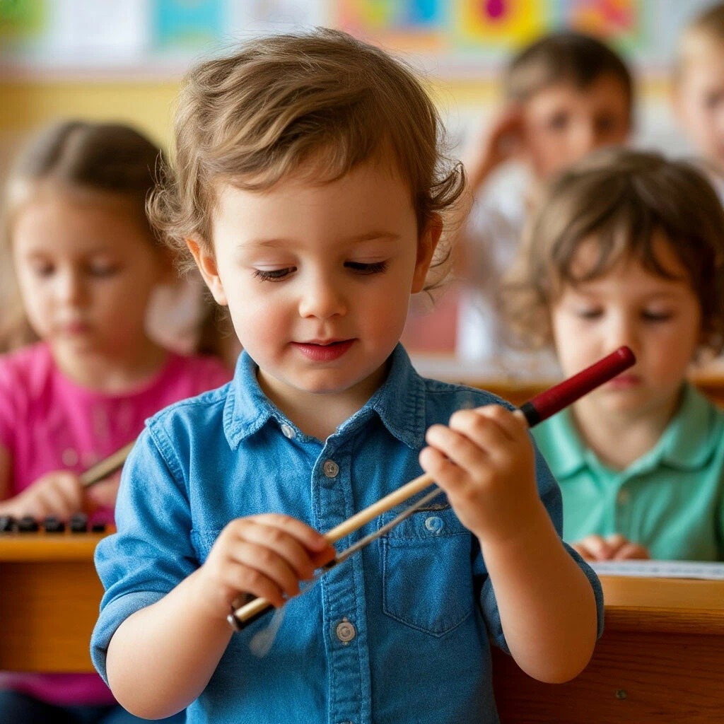 Занятия музыкой в детском саду 