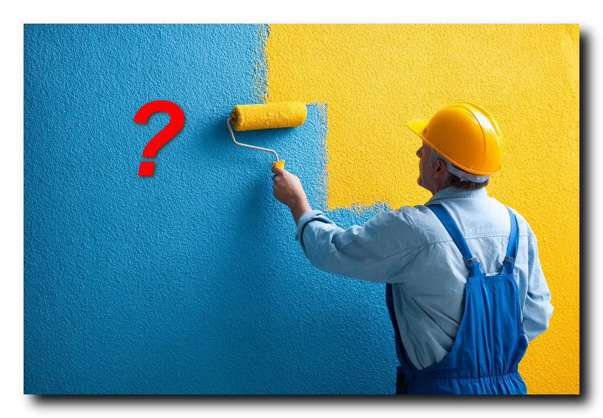 Не верьте глазам своим... Перекрыть ядовитый синий цвет одним слоем желтого невозможно!!!