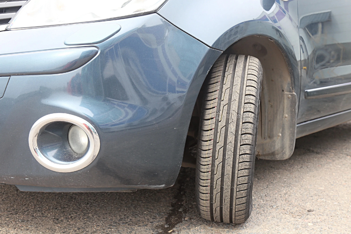 Вывернутые колеса