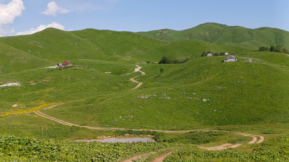 Очередные балаганы на пути. Июнь 2025. Фото автора.