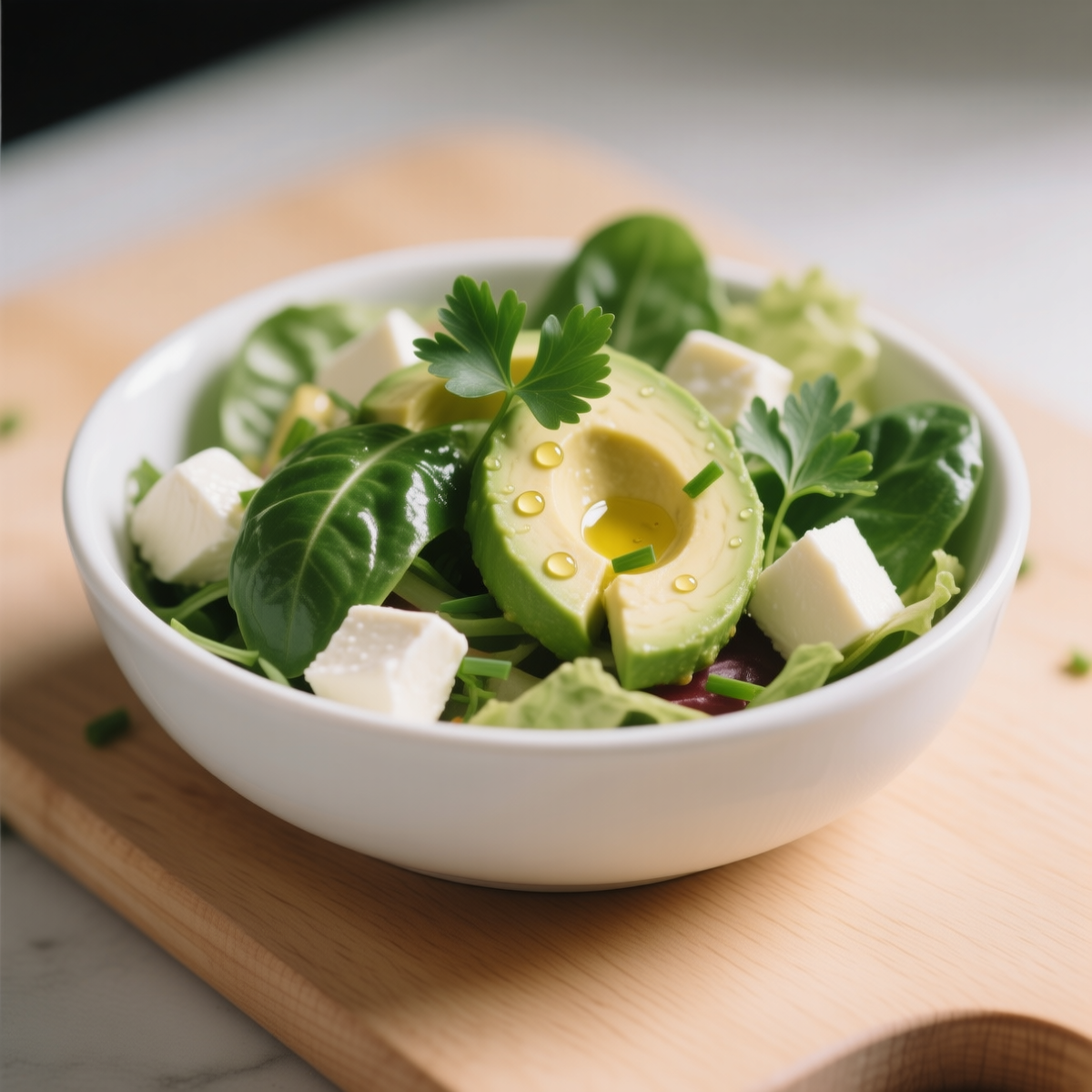 (капрезе по-домашнему с авокадо и рукколой за 10 минут)