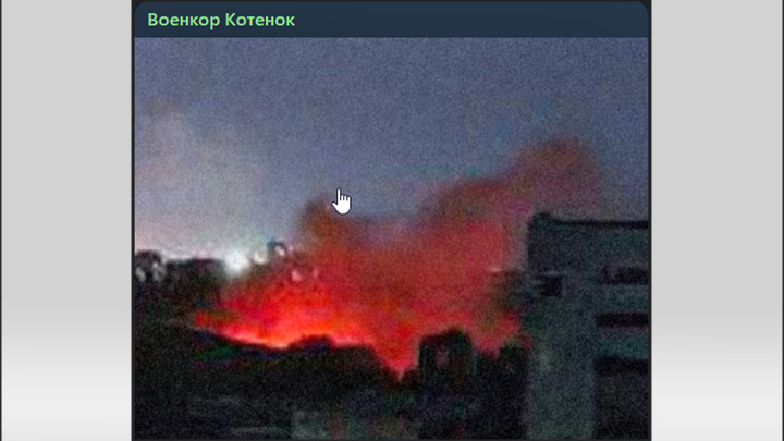    Удары ВКС России по вражеским объектам//Скриншот страницы с ТГ-канала военкора Юрия Котенка
