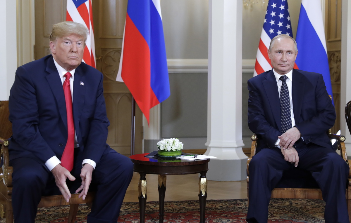    Президент США Дональд Трамп и президент РФ Владимир Путин  Михаил Метцель/ТАСС