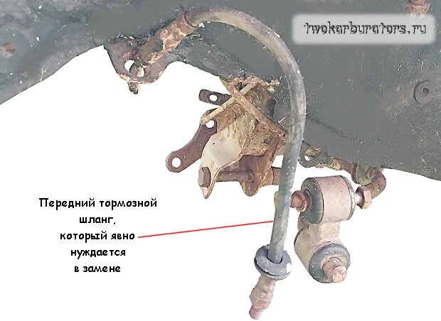 Замена передних тормозных шлангов ВАЗ 2113, 2114, 2115