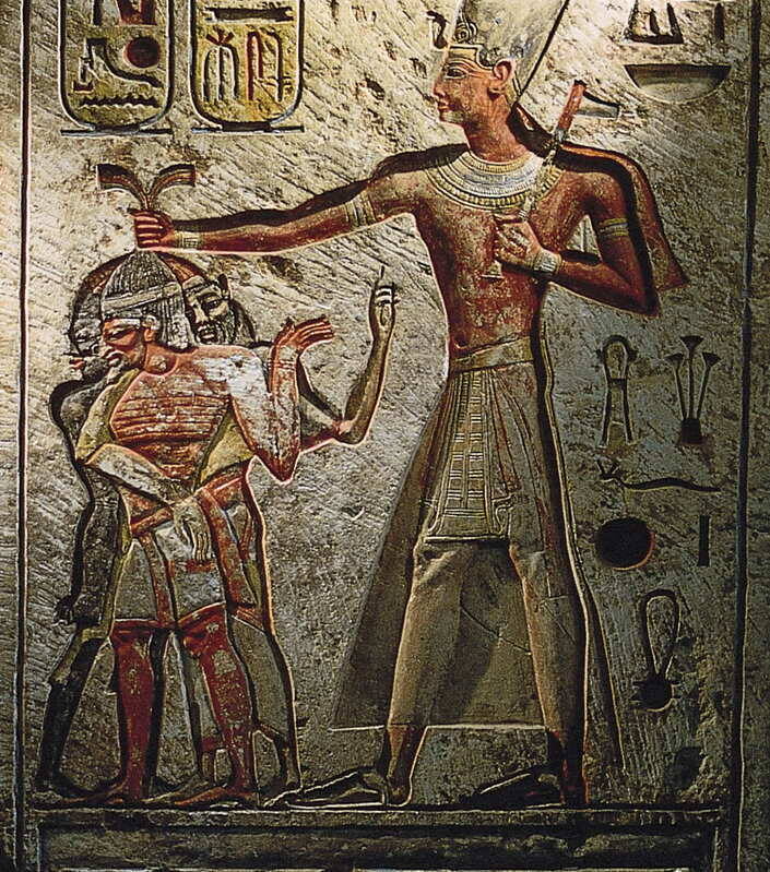 Резьба из храма Рамсеса Великого , ок. 1290–24 гг. до н. э., Египетский музей