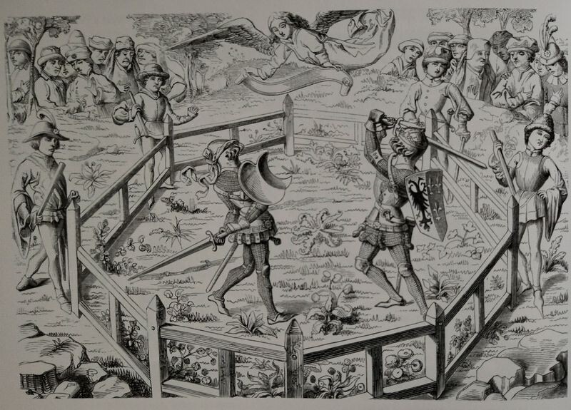 Судебный поединок. С миниатюры XV века