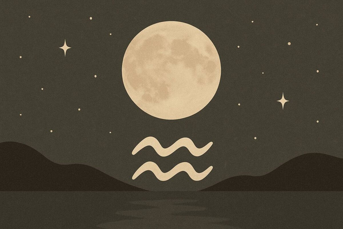 Полнолуние в Водолее — время принимать важные решения и отпускать то, что больше не служит.