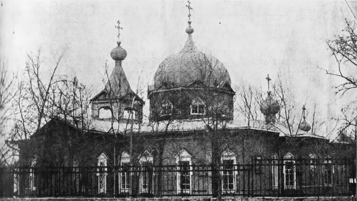 Вознесенский кафедральный собор. Новосибирск. Историческая фотография.