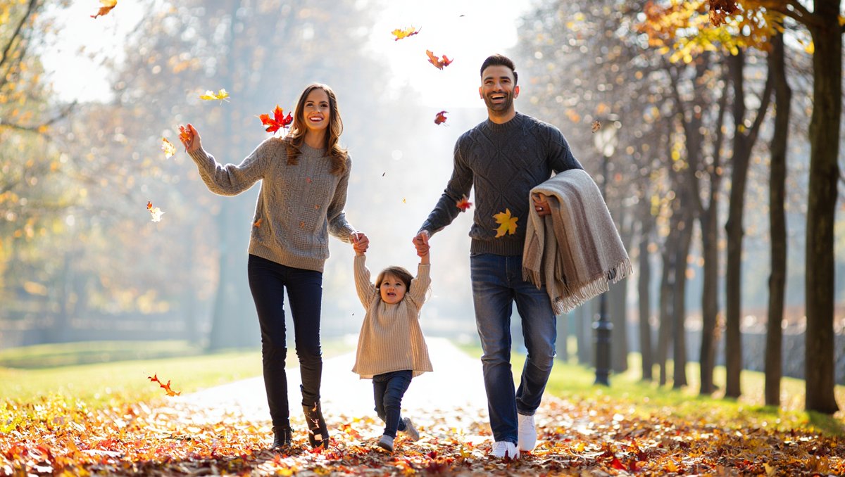 5 уютных и нестандартных идей для осенней семейной фотосессии — от пикника до дождливых прогулок. Подходит даже для самых непоседливых детей.