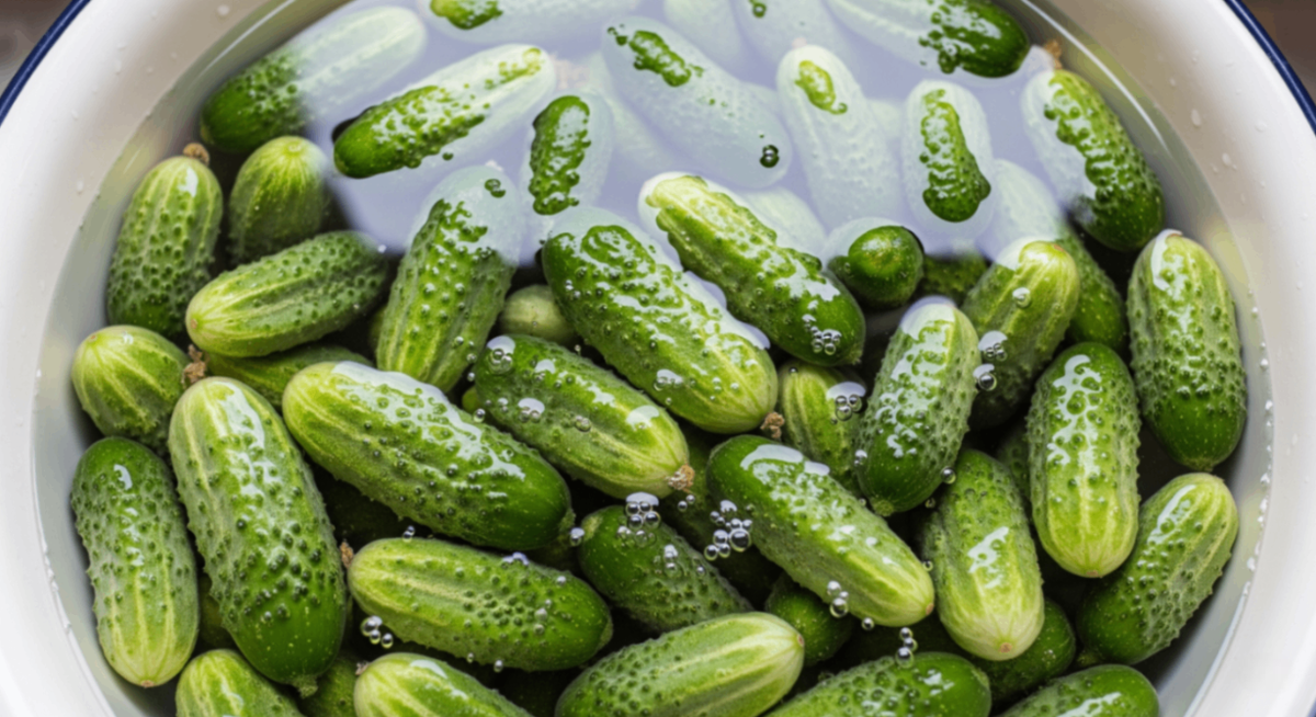 Свежие огурцы с огорода