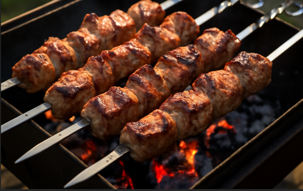 Сочный шашлык, приготовленный по семейному рецепту за 20 минут