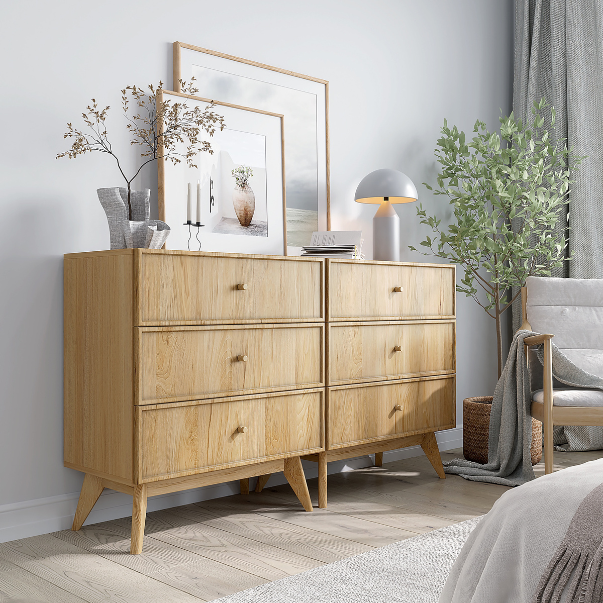 Комод Элеганс LAGOM, с тремя ящиками - 4432674499