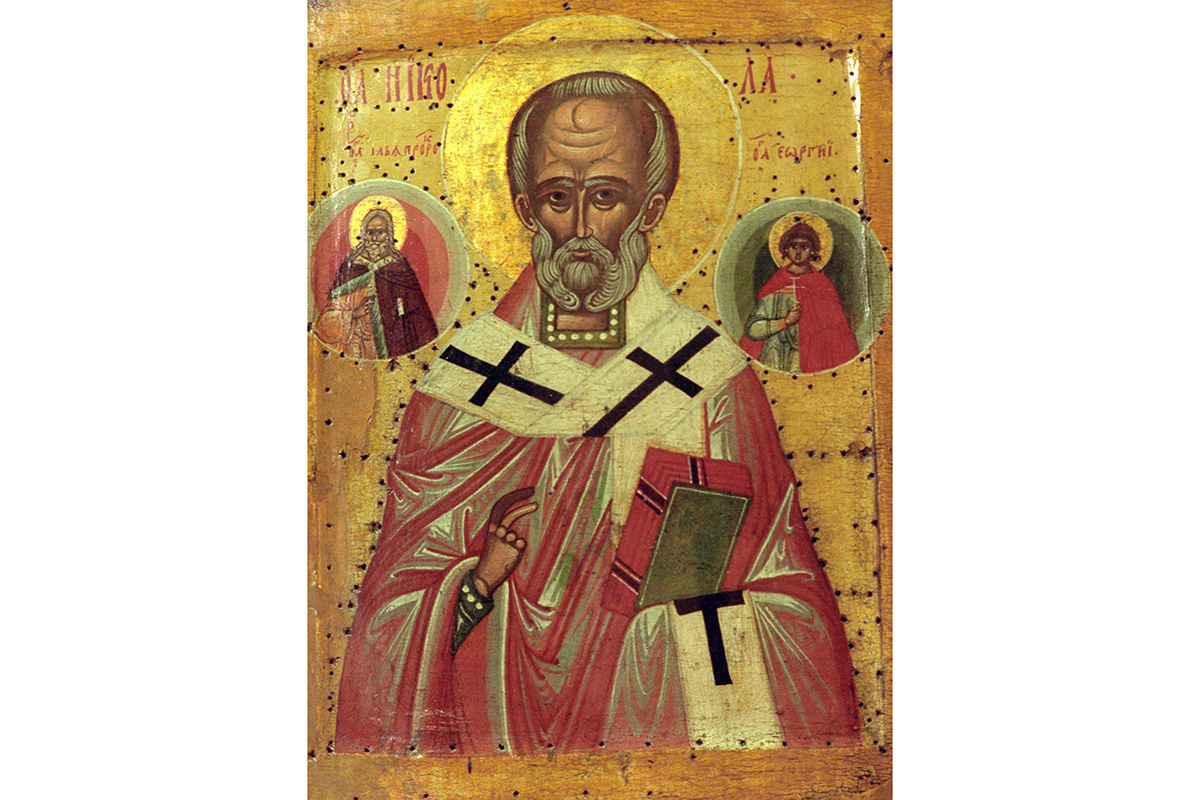 РИА Новости📷Святой Николай Чудотворец. Икона XVI века