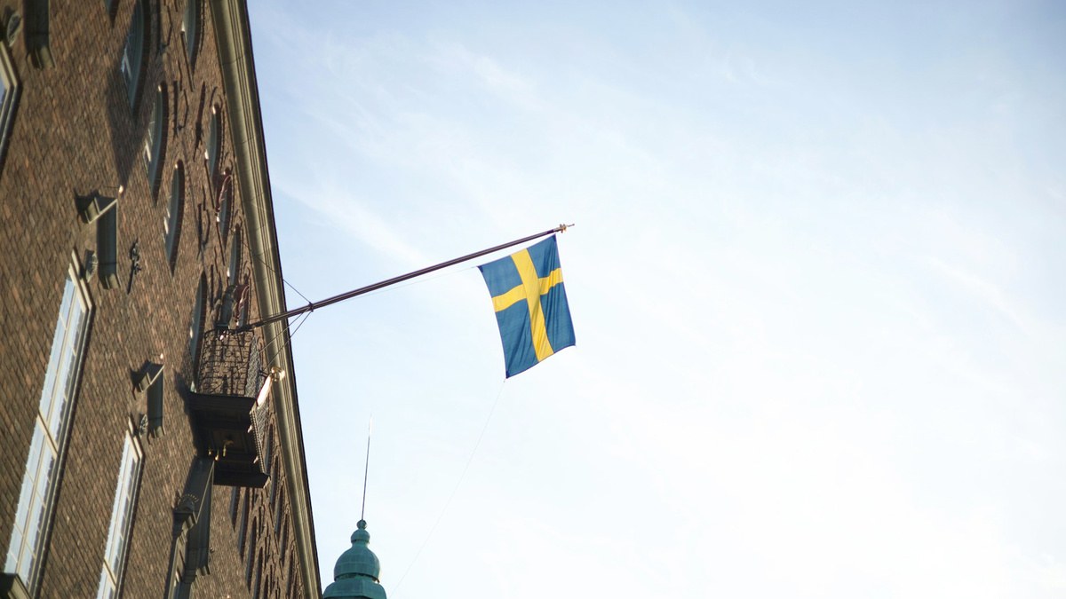 Обычный балкон в Швеции