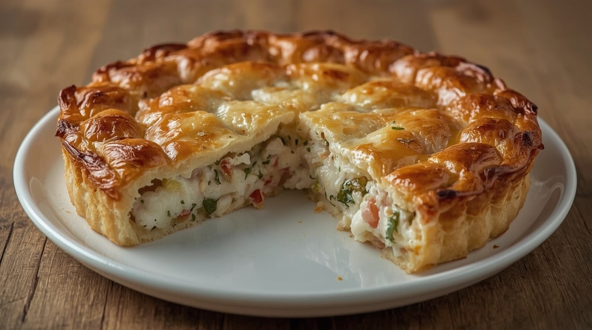 Пирог заливной с рыбой