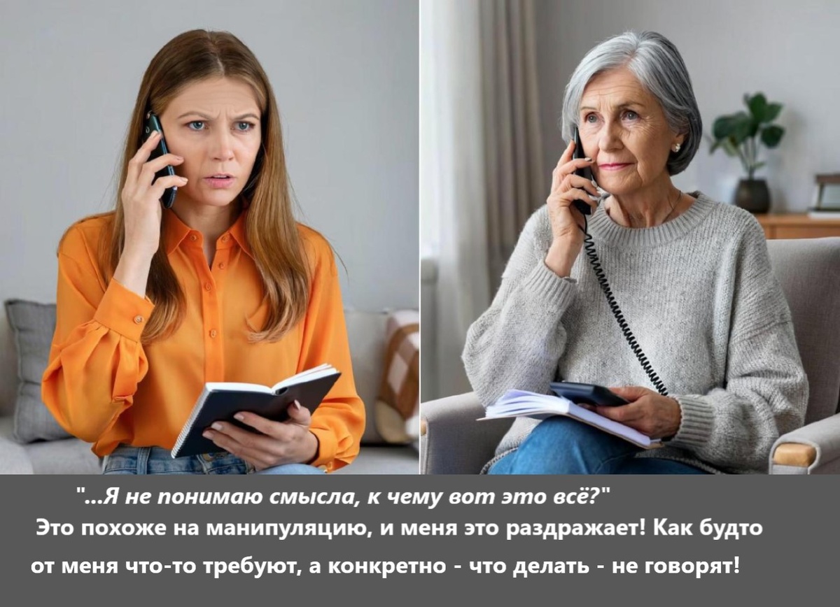 - Я не понимаю смысла, к чему вот это всё? и меня это раздражает. Я конкретный человек, мне непонятно. Не бывает же разговоров просто так?!... 