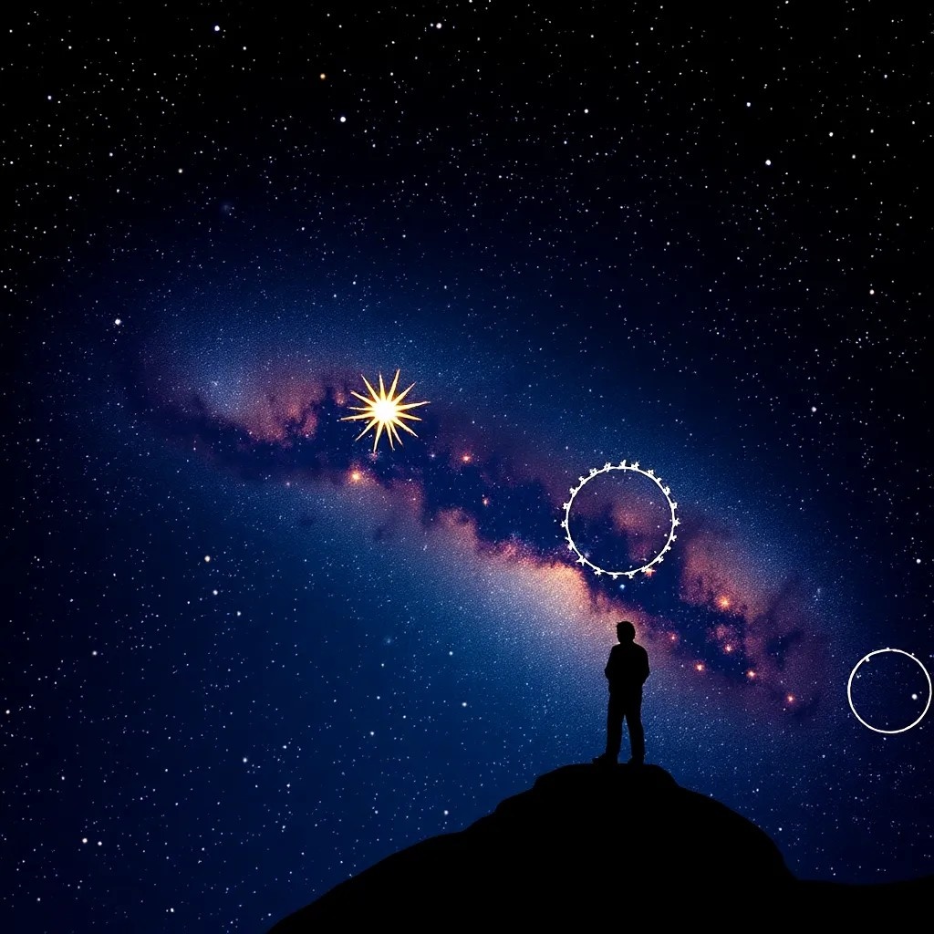 Иллюстрация "Космос и раздумья".