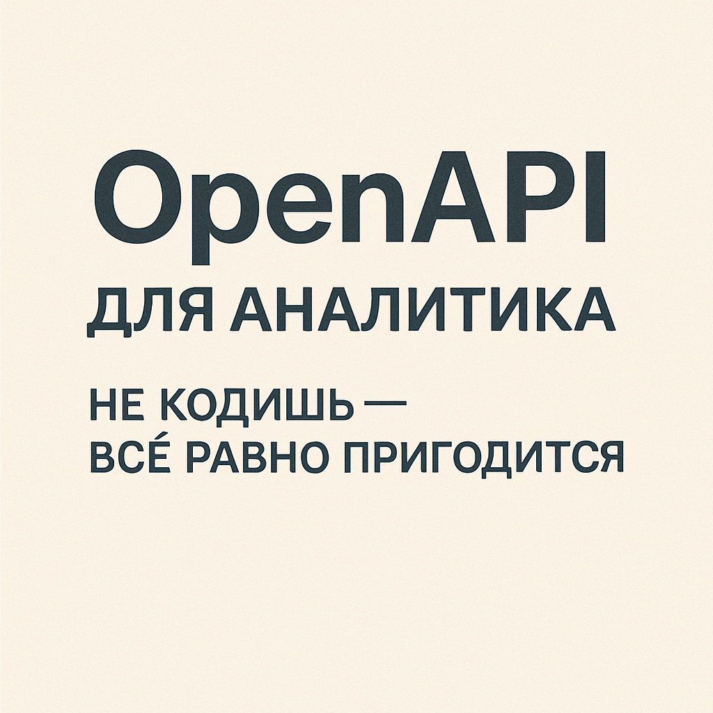 OpenAPI для аналитика: не кодишь — всё равно пригодится