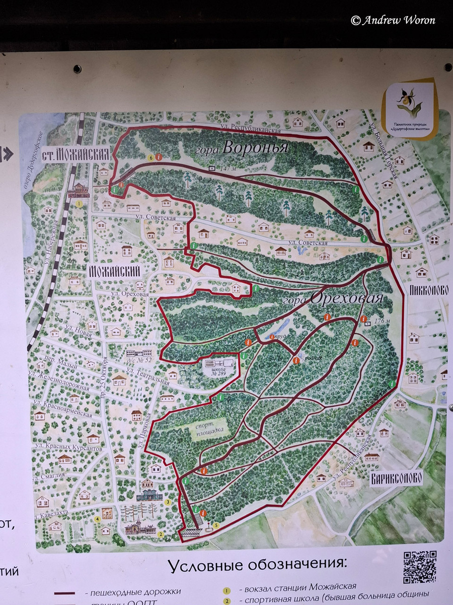 Карта Дудергофских высот