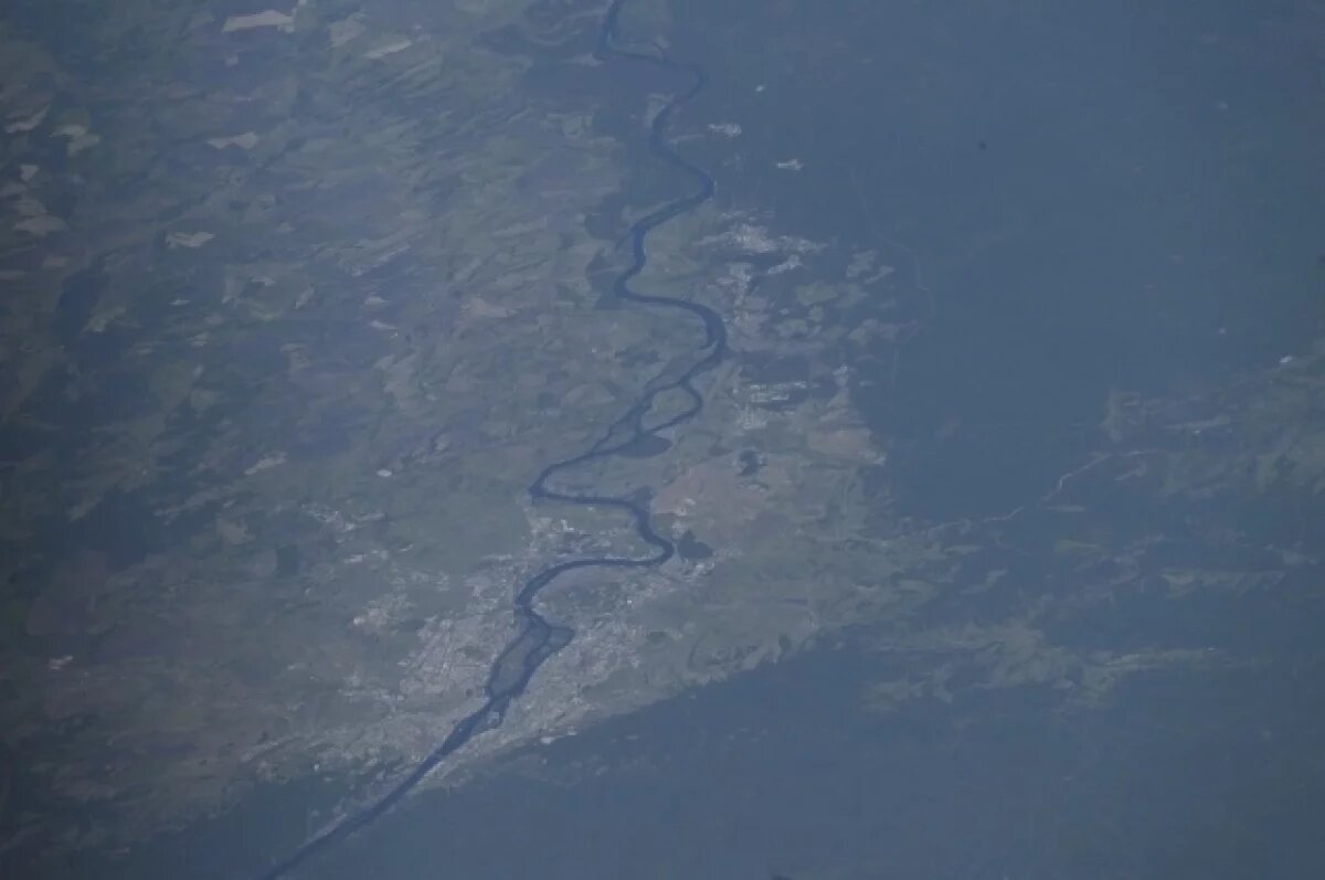    Космонавт Кирилл Песков показал красоты Сибири и Енисей с борта МКС