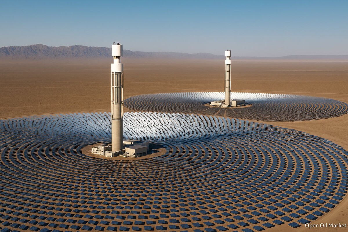 солнечная электростанция в провинции Ганьсу