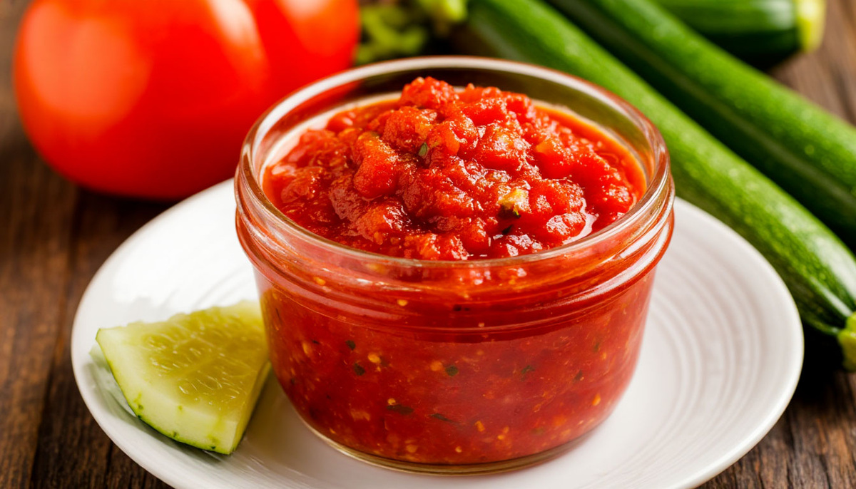    И на хлебушек, и с макаронам - необычная аджика из кабачков: банка улетает за раз