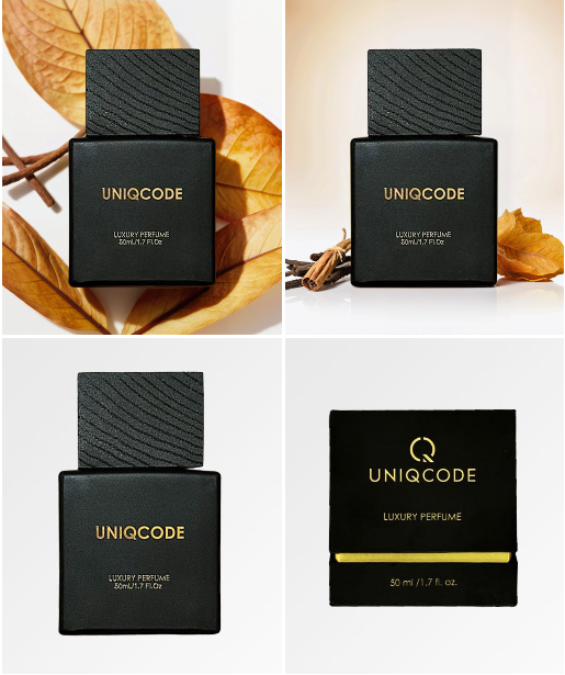 Духи UNIQCODE EU01 (карточки флакона и упаковки)